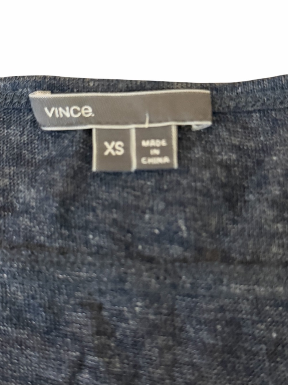 Vince Charcoal Gray V-Neck T-Shirt Size XS - Picture 4 of 9